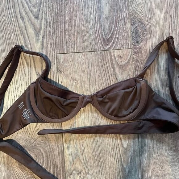 Londre The Amalfi Underwire Tie Back Top- Espresso, size small CA$70 - Picture 8 of 8